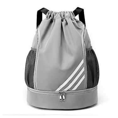 Imagem de Mochila para bolas esportivas ao ar livre, bolsa com cordão, portátil, tecido Oxford, bolsa organizadora de futebol, bola de futebol, grande dade, bolsa de armazenamento