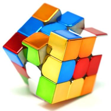 Imagem de Cubo Mágico 3x3 Magnético Shengshou Metallic Plating Type