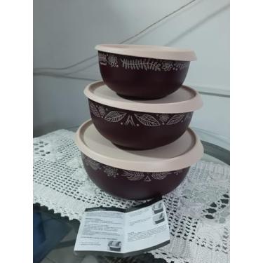 Imagem de kit 03 Tigelas Toque Mágico - de 550 ml + 1,3L + 2,5L