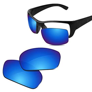Imagem de Glintbay Lentes de óculos de sol de substituição 100% precisas para Ray-Ban RB4149 59 mm - Espelhado azul gelo polarizado