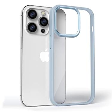 Imagem de Gatita Sierra Capa de telefone transparente compatível com iPhone 15 Pro, moldura de plástico rígido antiamarelamento à mão, à prova de choque, com capa traseira de policarbonato transparente de fácil