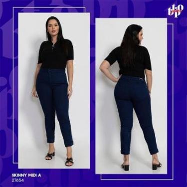 Imagem de Calça Jeans Skinny Midi Plus Size Feminina Biotipo-Feminino