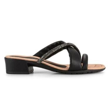 Imagem de Tamanco Feminino Campesí Salto Bloco Preto - L9434-Feminino