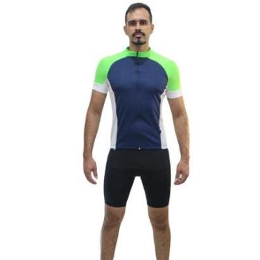 Imagem de Camiseta de ciclismo DA Modas com fita refletiva manga curta masculino-Masculino