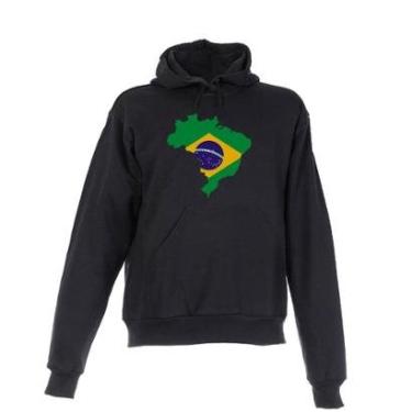 Imagem de Blusa De Frio Moletom Brasil Bandeira Infantil-Unissex