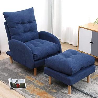 Imagem de Poltrona reclinável de sofá ajustável com apoio para os pés, cadeira de sofá de 3 posições, cadeiras reclináveis, poltrona reclinável para sala de estar, quarto, carga de 150 kg, G