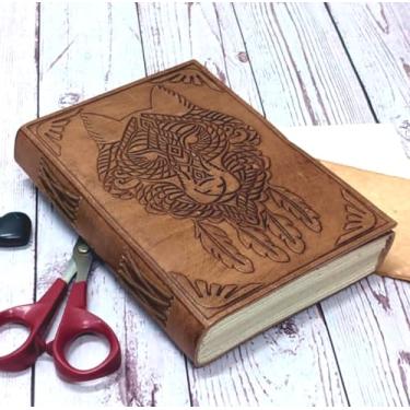 Imagem de Diário de couro Purpledip (Diary Notebook) 'The Beast': Capa de couro feita à mão para presente corporativo ou lembrete pessoal (11322)