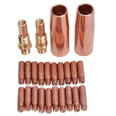 Imagem de Kit de Acessórios para Pistola de Soldagem Com Difusor de Gás Modelo 35-50, Ponta de Contato Modelo 11-30 (calibre de 0,8 mm) para Bico de Soldagem Modelo 21-50, Adequado para