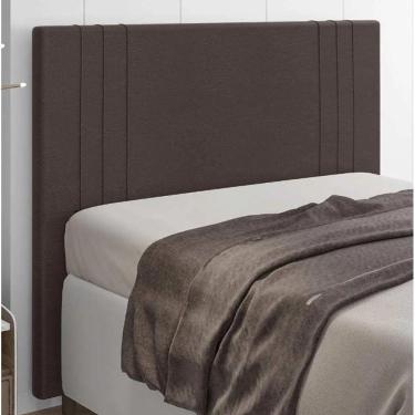 Imagem de Cabeceira Box Casal 1,40cm Marrom Ferrara Italian Flex 