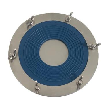 Imagem de predolo Tenda fogão jack tenda flanela piscando queimador de madeira tubo de combustão montagem telhado tubo de ventilação piscando para garagens, Azul