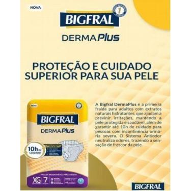 Imagem de Fralda Bigfral Derma Plus Xg Com 7 Unidades