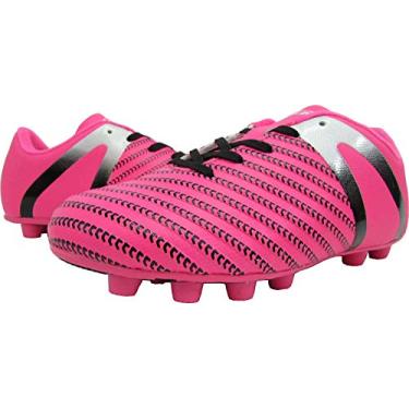 Imagem de Tênis de futebol unissex Impact FG da Vizari, rosa/prata, tamanho 42, infantil
