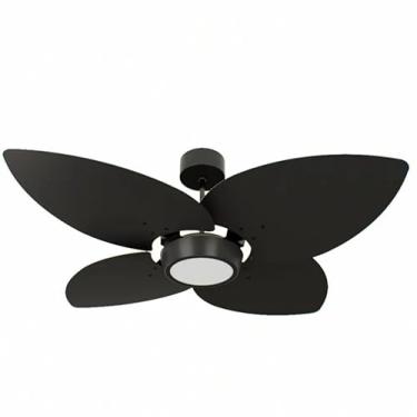 Imagem de Ventilador de Teto Natuvent Dahlia Led 4 Pás Madeira Preto 3000k Branco Quente (127, Volts)