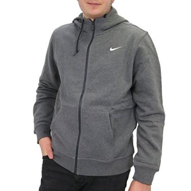 Imagem de Moletom com capuz masculino Nike Club Swoosh com z per, Charcoal Heather, XX-Large