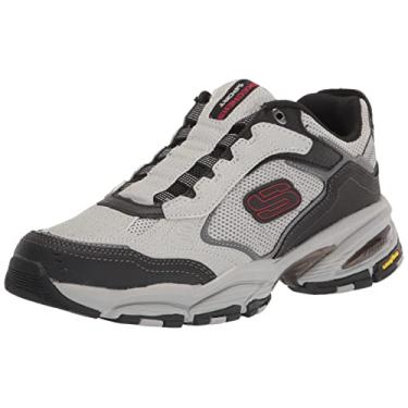 Imagem de Skechers Tênis masculino Skechers Vigor 3.0 sem cadarço, Cinza/preto, 37