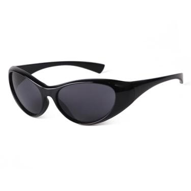 Imagem de JRLLFD Óculos de sol esportivo para ciclismo, óculos de sol para dirigir ao ar livre, mulheres, espelho azul, uv400, c1, tamanho único