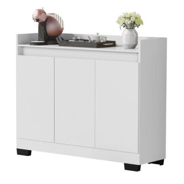 Imagem de Aparador Buffet Sala Lorde 3 Portas Branco