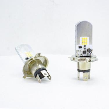 Imagem de Lâmpada LED H4 6500K Bivolt 10W 1300LM Efeito Xênon Carro Moto Caminhã