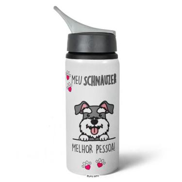 Imagem de Garrafa Squeeze NK - Meu  Schnauzer, melhor pessoa! - JPS INFO