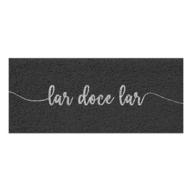 Imagem de Tapete Capacho Vinil Long Área Externa 30cm X 70cm Cor Preto Desenho D