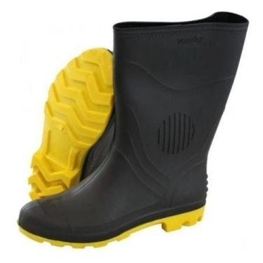 Imagem de Galocha Chuva Bota Motoqueiro Borracha Pvc Solado Amare N 39 - RCA