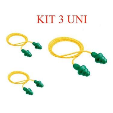 Imagem de KIT 3 Protetor Auricular Abafador Plug 16db 3m