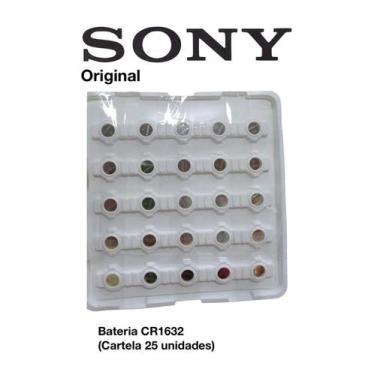 Imagem de Bateria CR1632 Sony 3v Original Atacado (Cartela 25 Unidades)