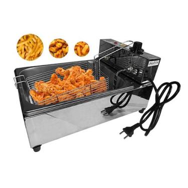 Imagem de Fritadeira Elétrica Quadrada Inox Profissional 1 Cuba 5l - Inofrix, 11