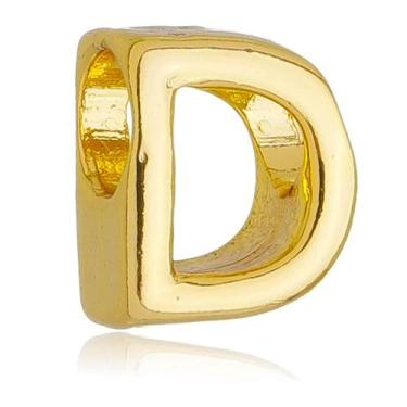 Imagem de Berloque Letra D Separador Banhado a Ouro 18k - Work Semijoias