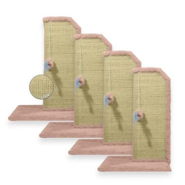 Imagem de Arranhador Gato Proteção Canto de Sofás Base Interna Brinquedo Bolinha