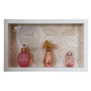 Imagem de Nicho Banheiro Porcelanato/cerâmica 50x30x10  Borda Alumíno - PHZ, Cub