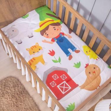Imagem de Edredom Dupla Face Specialle Menino para Bebê - Zan Baby, Fazendinha