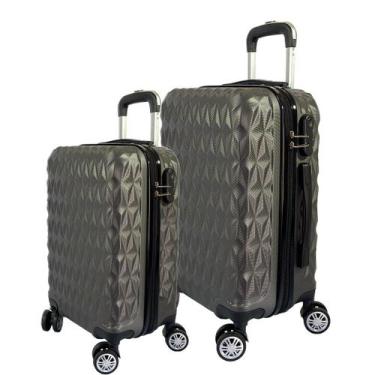 Imagem de Mala de Viagem Bordo 10kg Padrão ANAC P+ e Grande Em ABS - AC74 - EAGL