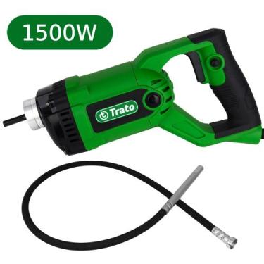 Imagem de Kit Vibrador de Concreto Portátil 1500W Mangote 1,5m Trato TVIB15-220V