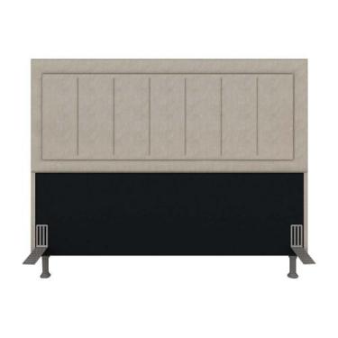 Imagem de Cabeceira Estofada Para Cama Queen Sevilla Bege - M. Arapongas - A Móv