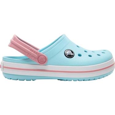 Imagem de Sandália crocs crocband clog kids ice blue/white, Ice blue, White, 33