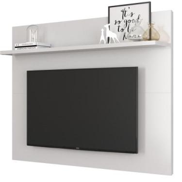 Imagem de Painel Topázio Branco Acetinado Sala De Estar MoveBrinque - Patrimar M