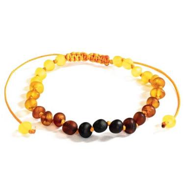 Imagem de Pulseira e Tornozeleira Regulável (18cm) Âmbar Báltico Arco-Íris Não P