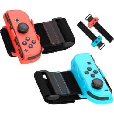 Imagem de Pulseiras para interruptor Just Dance 2023 2022 2021, alças elásticas ajustáveis compatíveis com controles OLED Switch & Switch, acessórios Joy Cons para adultos e adolescentes