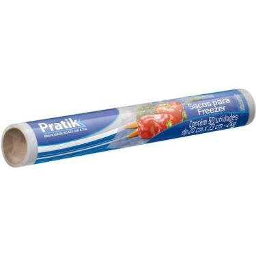 Imagem de Saco Freezer Pratik 20x33 2kg - Embalagem c/ 50 unidades