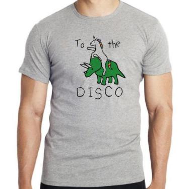 Imagem de Camiseta Dinossauro Unicórnio Blusa criança infantil juvenil adulto ca