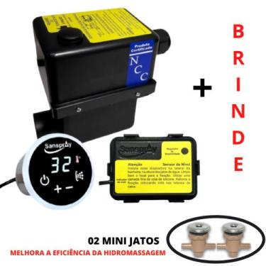 Imagem de Aquecedor De Banheira Hidromassagem 8000W 220V + Mini Jatos - Sanspray
