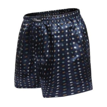 Imagem de Kit 3 Cuecas Samba Canção Adulto  Short Dormir Seda Cetim Estampado - 