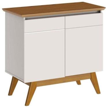 Imagem de Aparador Para Sala Buffet Classic 2 Portas Off White Freijó - Imcal - 