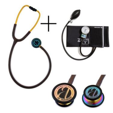 Imagem de Kit Esfigmomanômetro Pamed + Estetoscópio Eternity Luxo BIC - BIC - Be