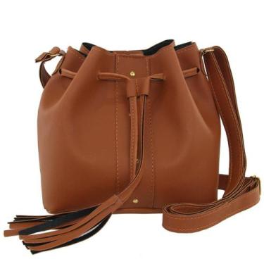 Imagem de Bolsa Feminina Saco Estilosa Pratica - Mariana Leal, Caramelo