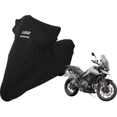 Imagem de Capa Moto Triumph Tiger 900 Protege De Poeira e Anti-risco - Mz, Preta