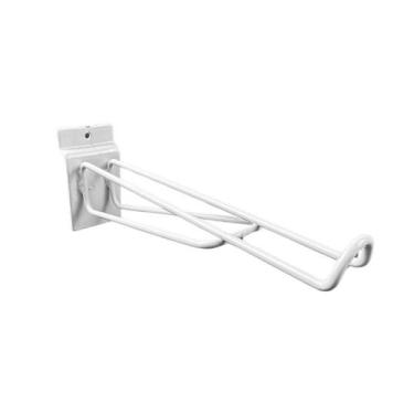 Imagem de 10 Mao Francesa Para Painel Arame 0,25 m 4mm Branco - Bedetti, Branco