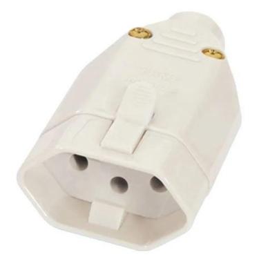 Imagem de Tomada Femea Fame 2P+T 10A 250V Cinza