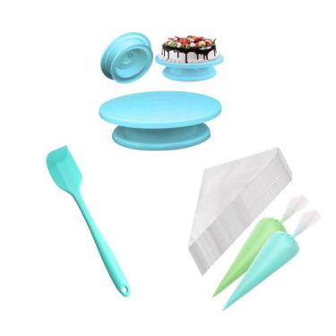 Imagem de Kit Bailarina Giratória + Fouet + Espátula + Saco Confeitar - Udlandia